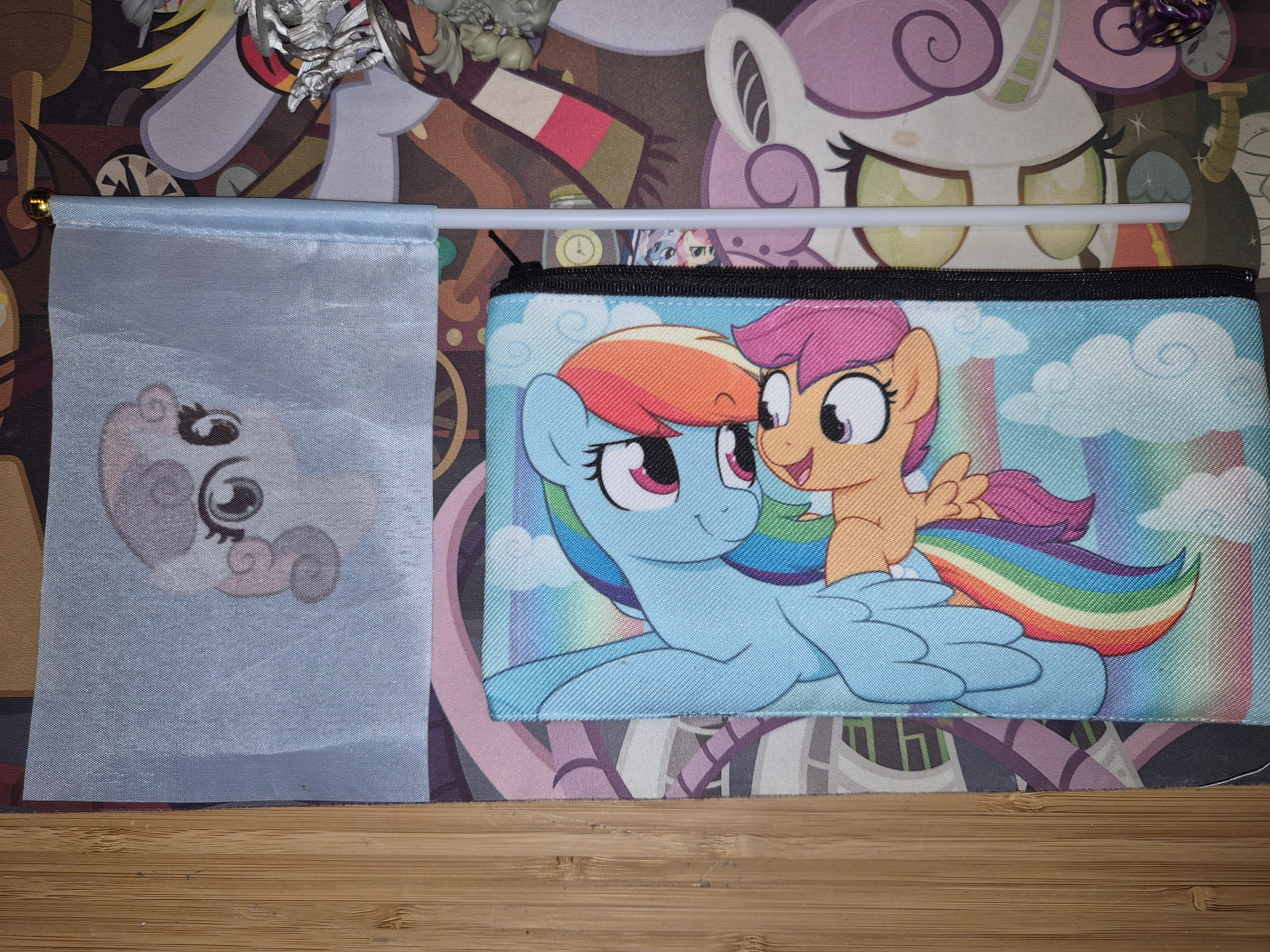 Sweetie Belle Flag, Rainbow Dash and Scootaloo bag